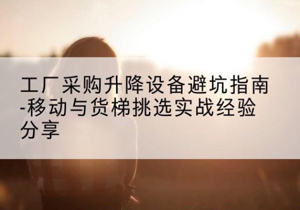 泸州移动式升降机怎么选-工厂采购升降设备避坑指南-移动与货梯挑选实战经验分享